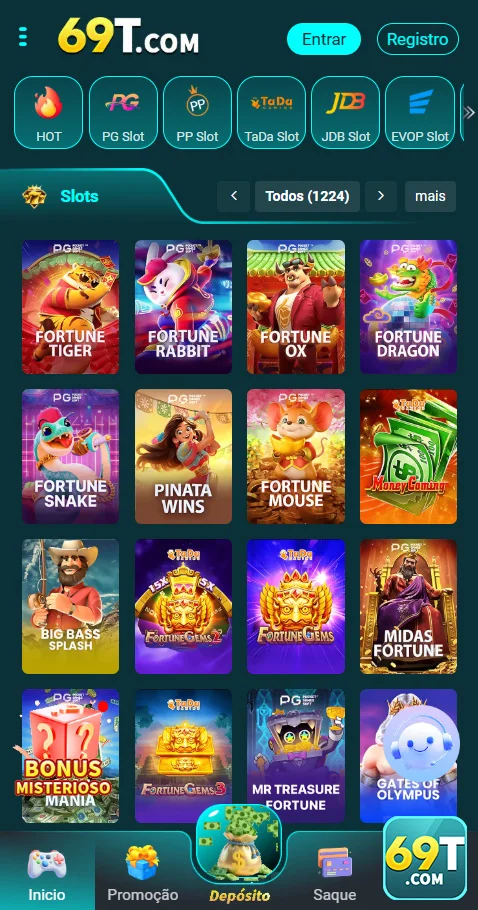 Ilustração de Acesse o cassino online 69t com slots e recompensas VIP